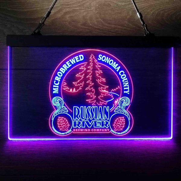 Russian River Brewing Dual LED Neon Light Sign